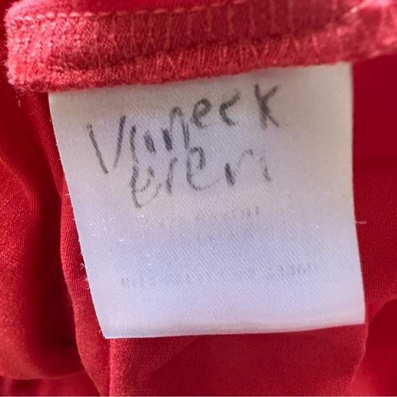 EILEEN FISHER Scoop Neck Dolman Long Sleeve Jersey Pink Coral Blouse Size L - Picture 11 of 11